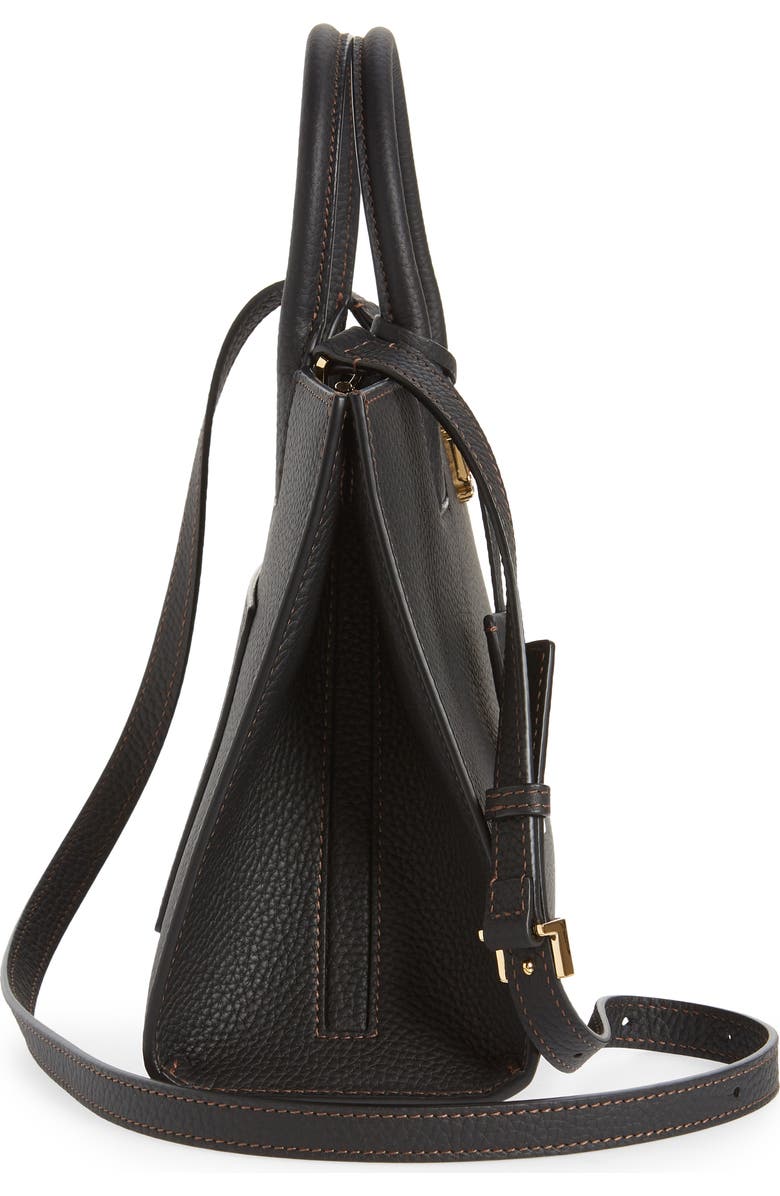 Burberry Mini TB Leather Tote, Alternate, color,