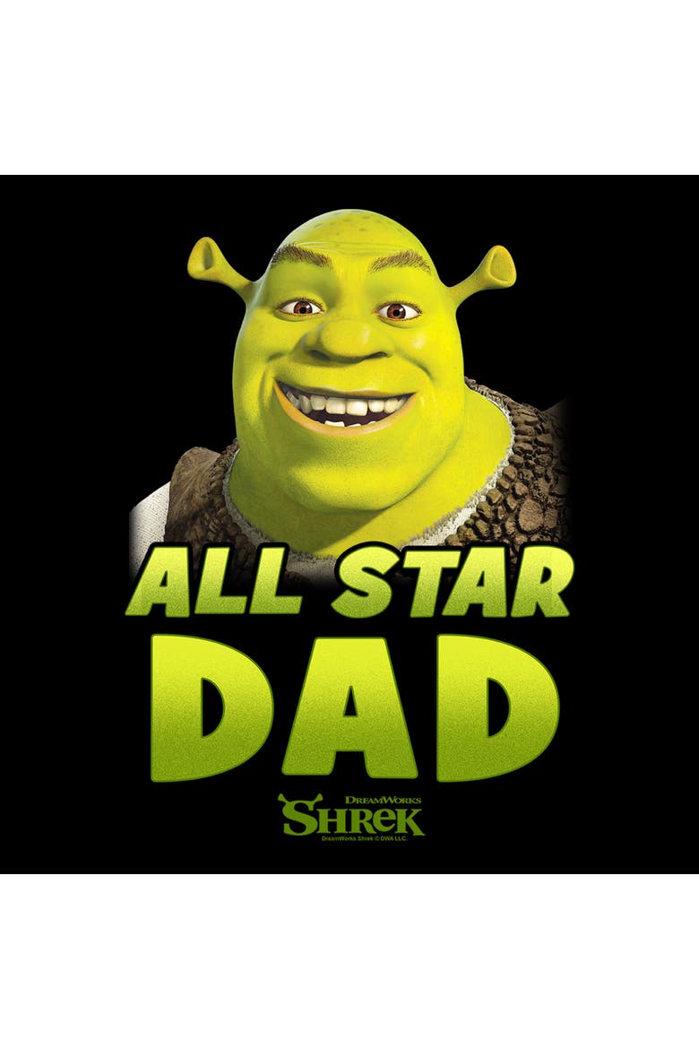 Men's Shrek All Star Dad  Graphic T-Shirt, Alternate, color, Black