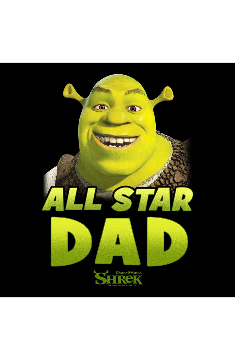 Shrek Men's Shrek All Star Dad Graphic T-Shirt, Alternate, color, Black