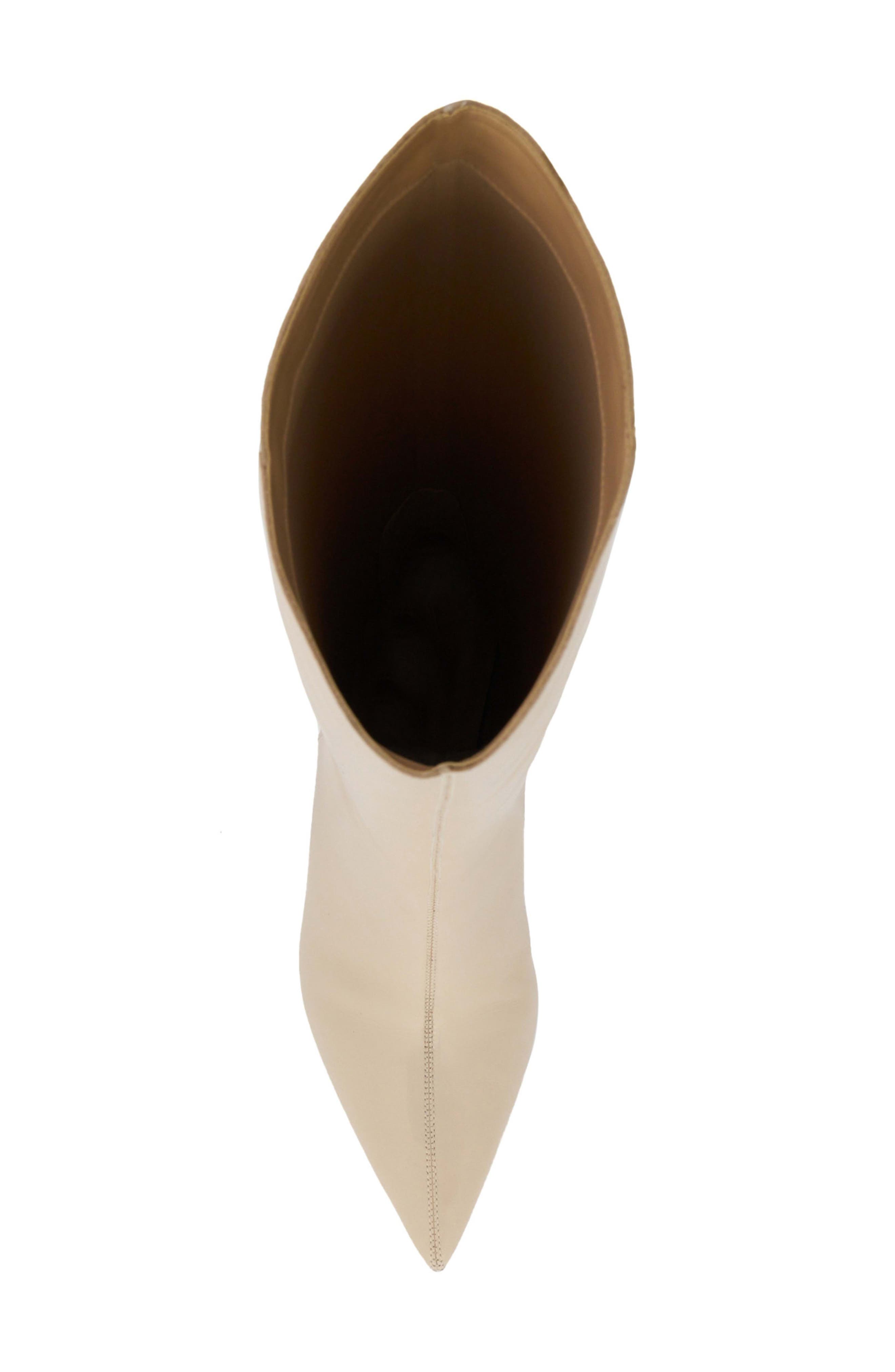 Dune London Smooth Pointed Toe Knee High Kitten Heel Boot, Alternate, color, 