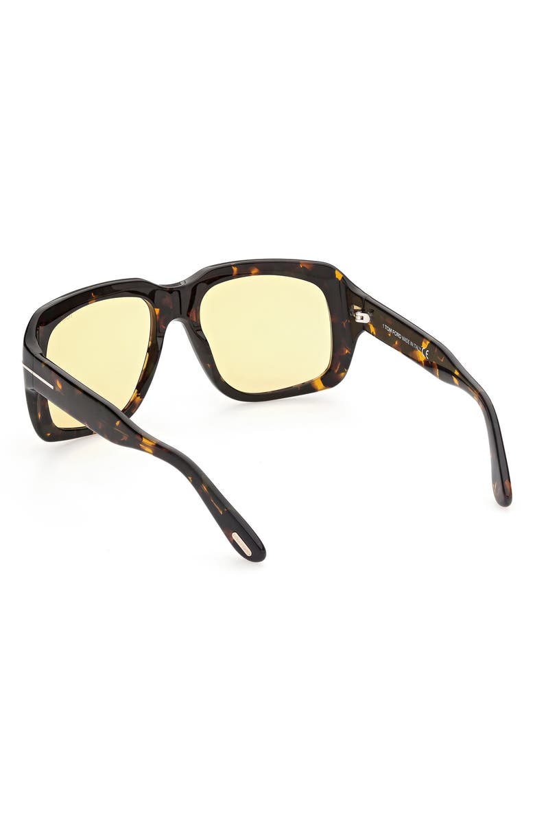 TOM FORD 57mm Square Sunglasses, Alternate, color, 