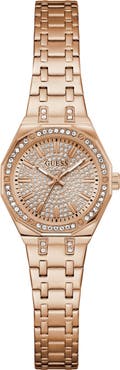 GUESS Pixie Crystal Dial Bracelet Watch, 25mm
