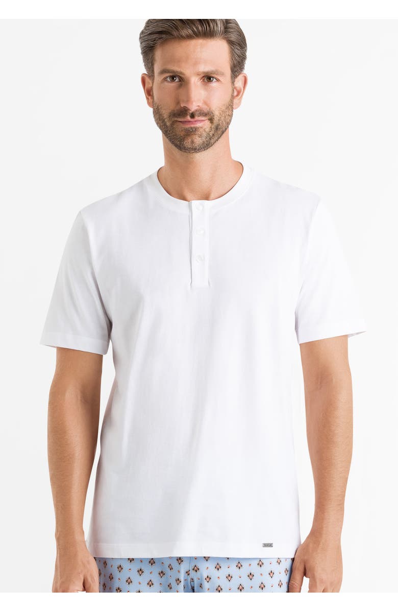 Hanro Living Shirts Cotton Henley T-Shirt, Alternate, color, 