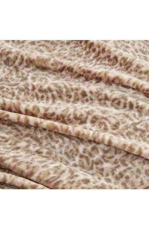 Jessica Simpson Blush Pink Animal Print Comforter Set In Blush Pink