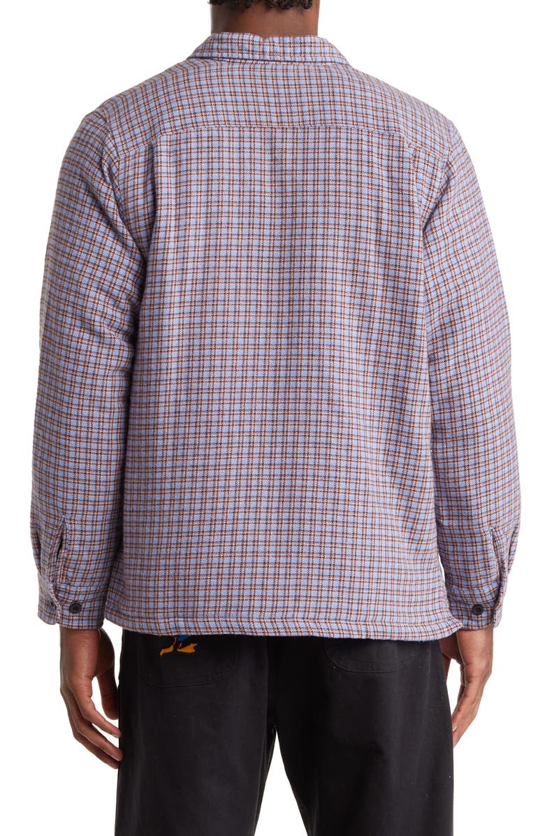 Obey Oscar Grid Plaid Organic Cotton Shirt Jacket, Alternate, color,