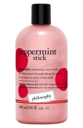 Philosophy Di Lorenzo Serafini Philosophy Peppermint Stick Hydrating Shower Gel, Bubble Bath & Shampoo In Transparent