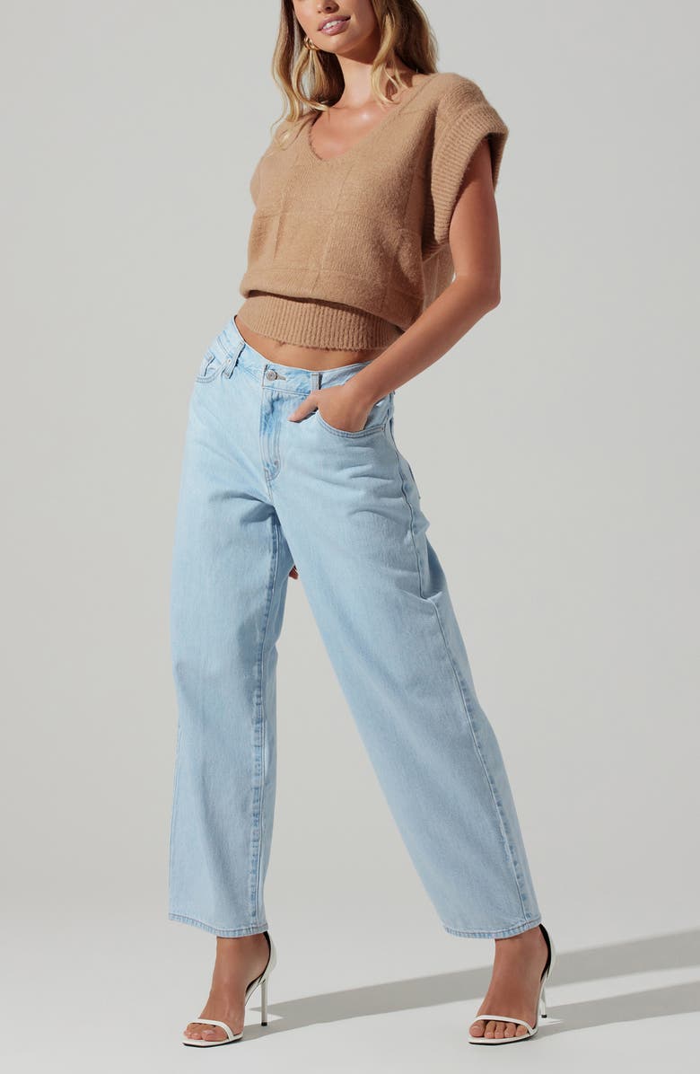 ASTR the Label Checker Sweater Vest, Alternate, color, 