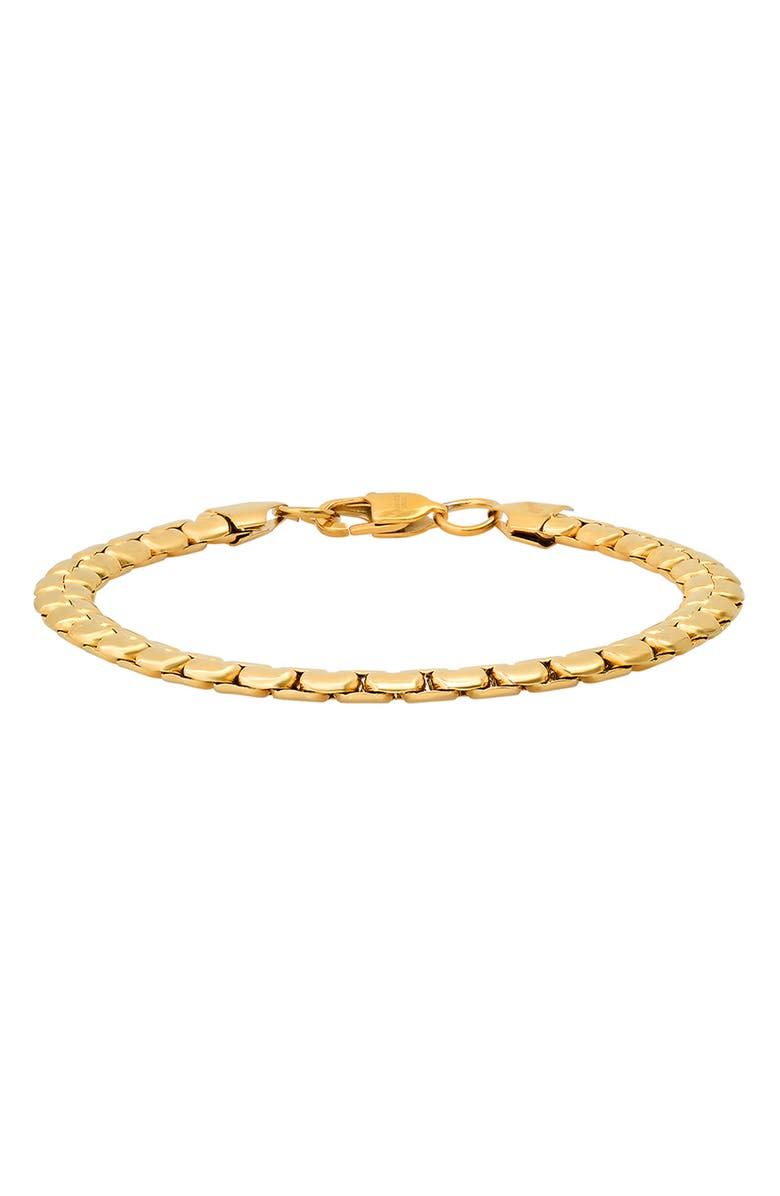 HMY JEWELRY Stainless Steel Bracelet, Alternate, color, Yellow