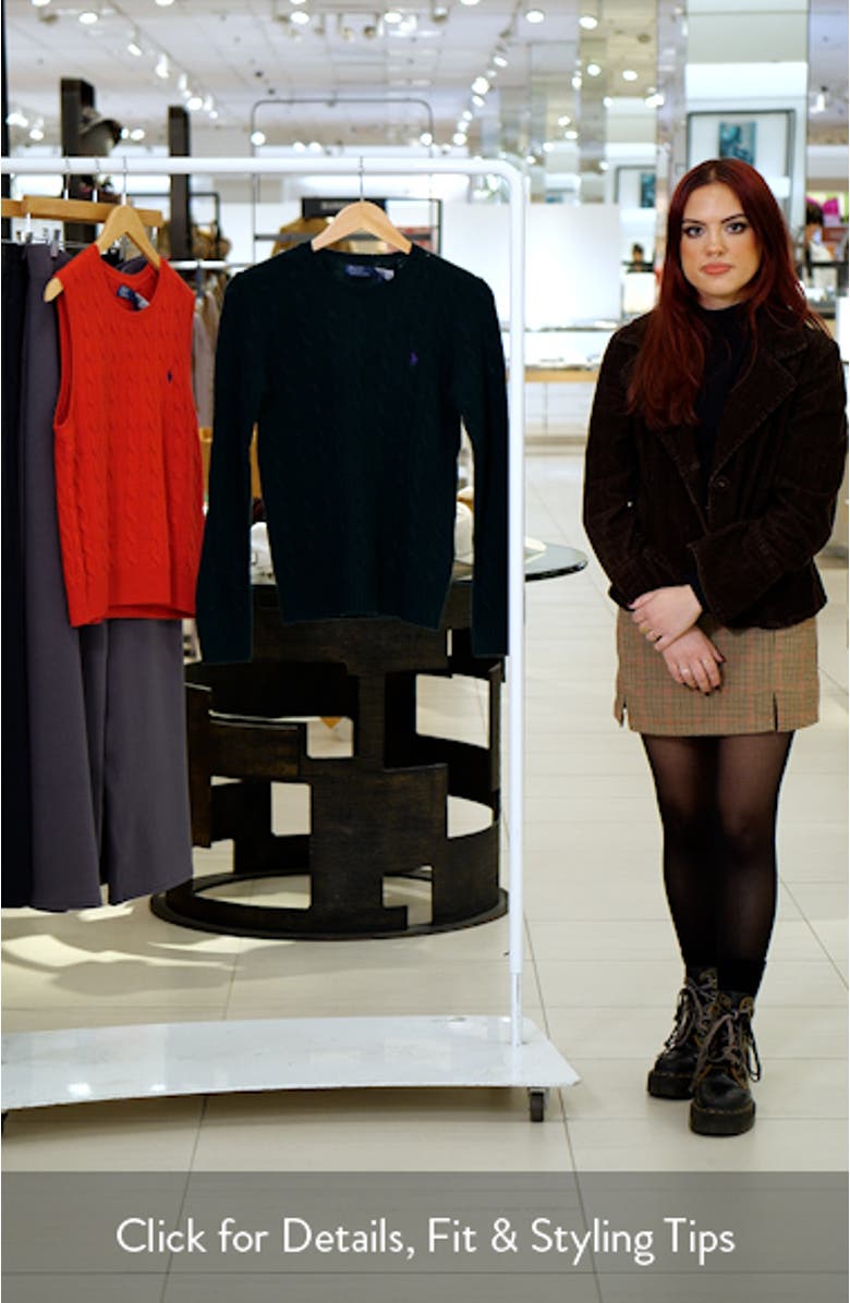 Cable Knit Wool & Cashmere Sweater, sales video thumbnail