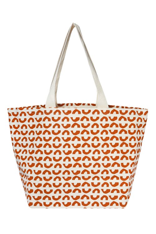 Dance Happy Emerson Wide Tote Bag In Rust