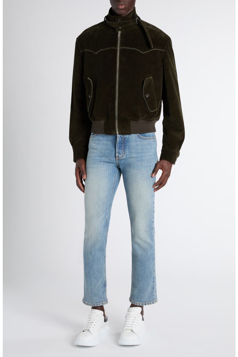 Corduroy Harrington Jacket, Alternate, color, KHAKI
