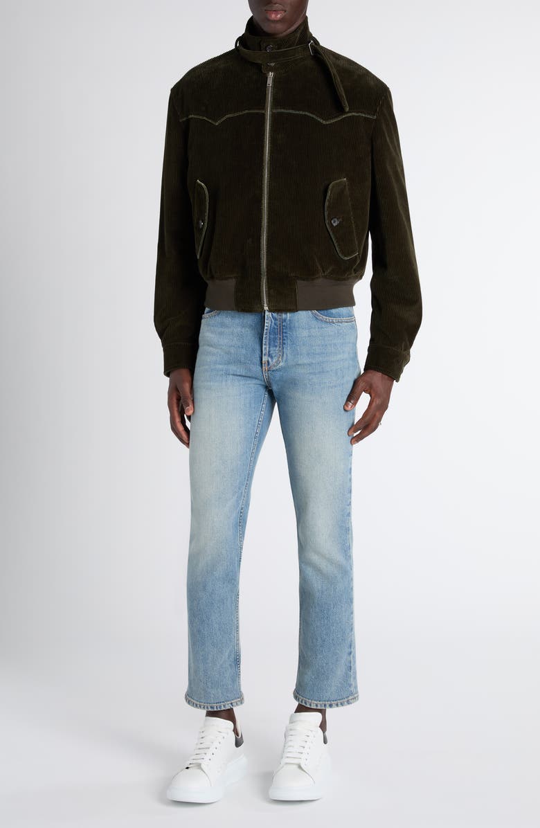 McQueen Corduroy Harrington Jacket, Alternate, color, Khaki