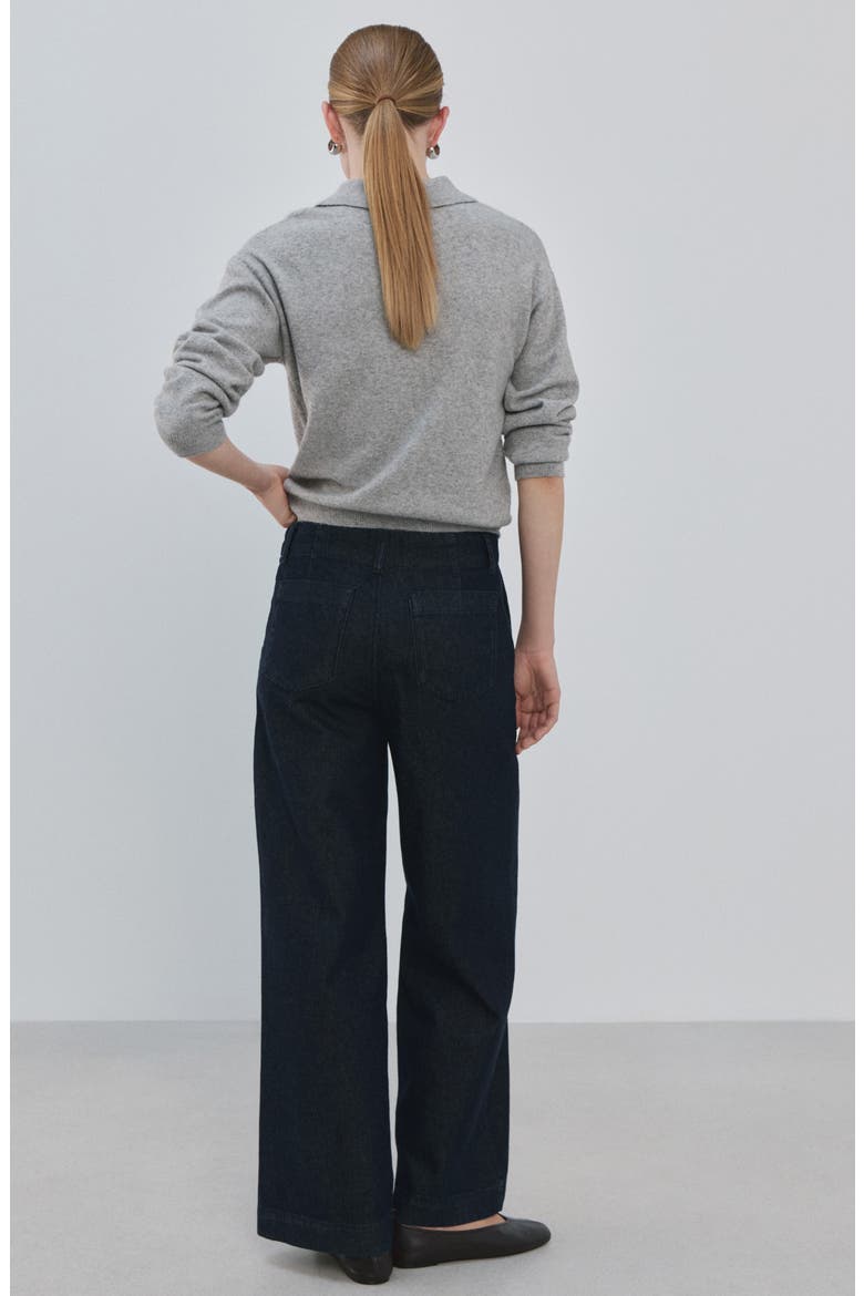 Mid Rise Wide Leg Trouser Jeans, Alternate, color, OPEN BLUE