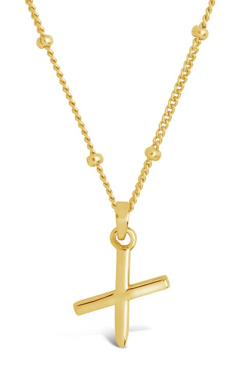 14K Gold Plated Sterling Silver Initial Necklace