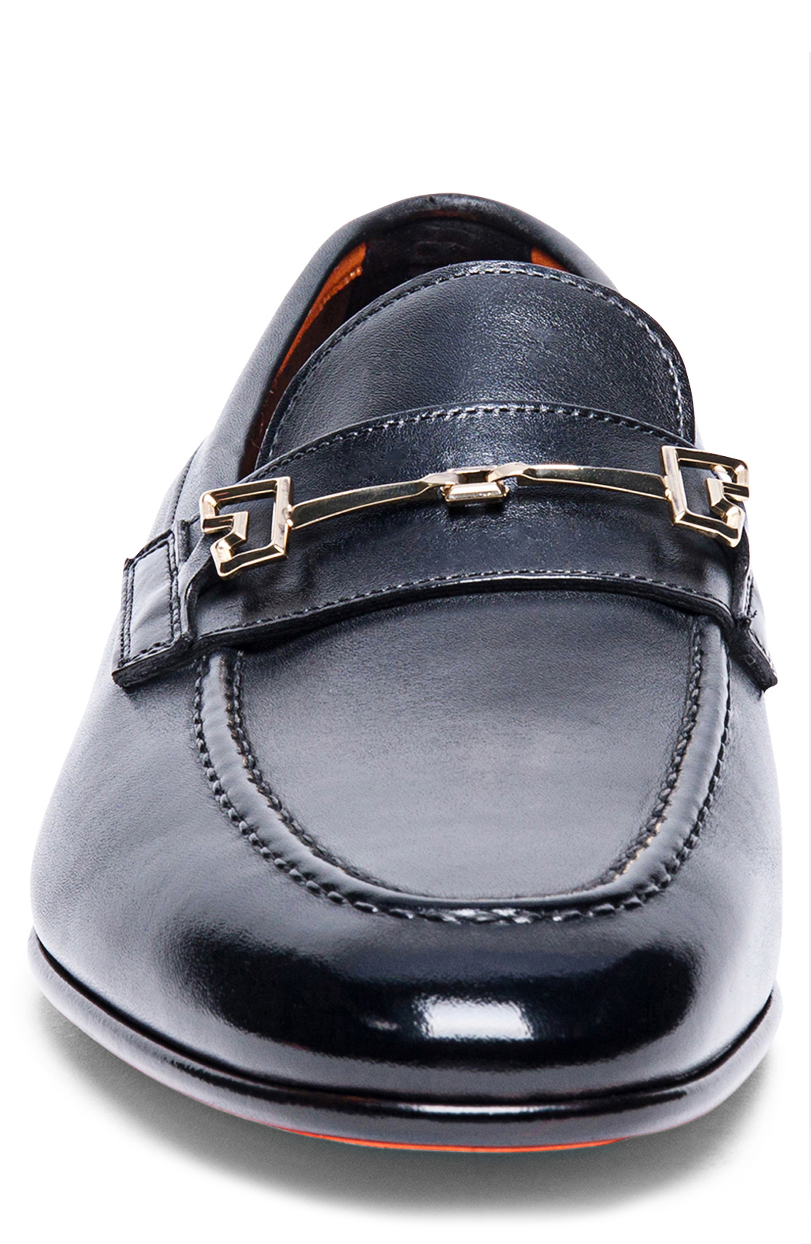 Santoni Saddle Bit Loafer, Alternate, color, 