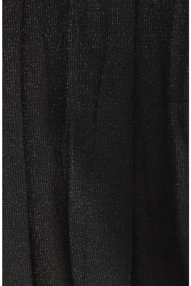 Crinkled Long Sleeve Column Sweater Dress, Alternate, color, BLACK
