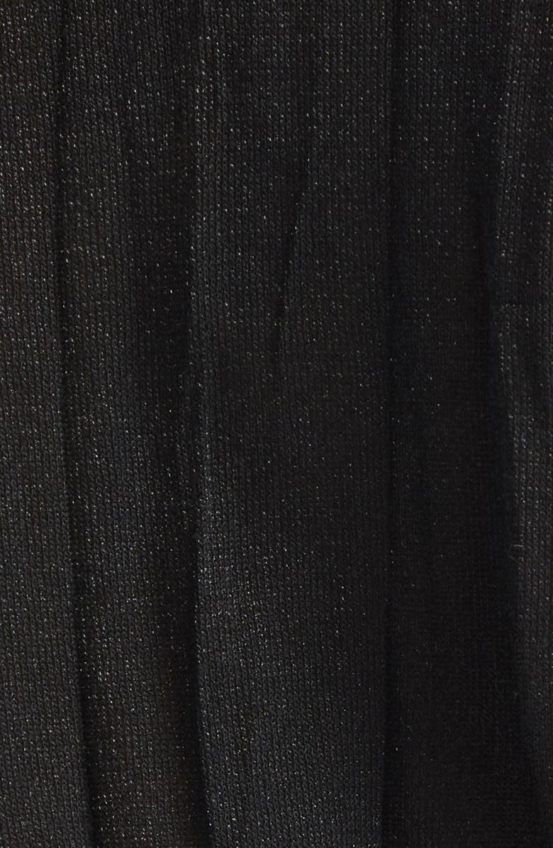 TOTEME Crinkled Long Sleeve Column Sweater Dress, Alternate, color, Black