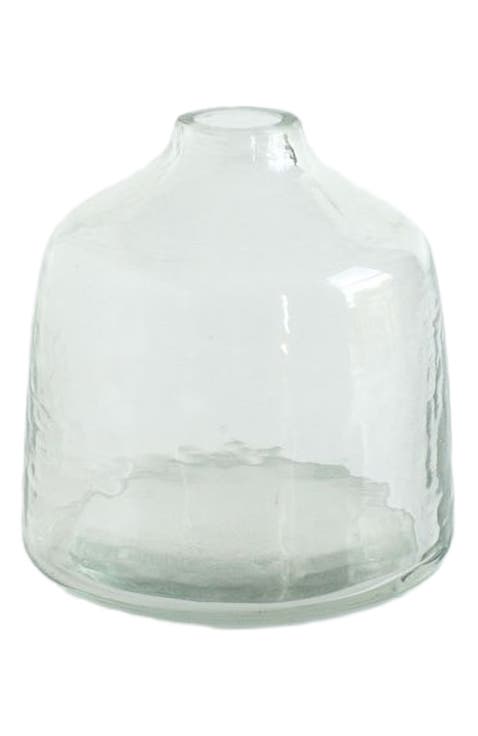Hammered Glass Bud Vases - Set of 3