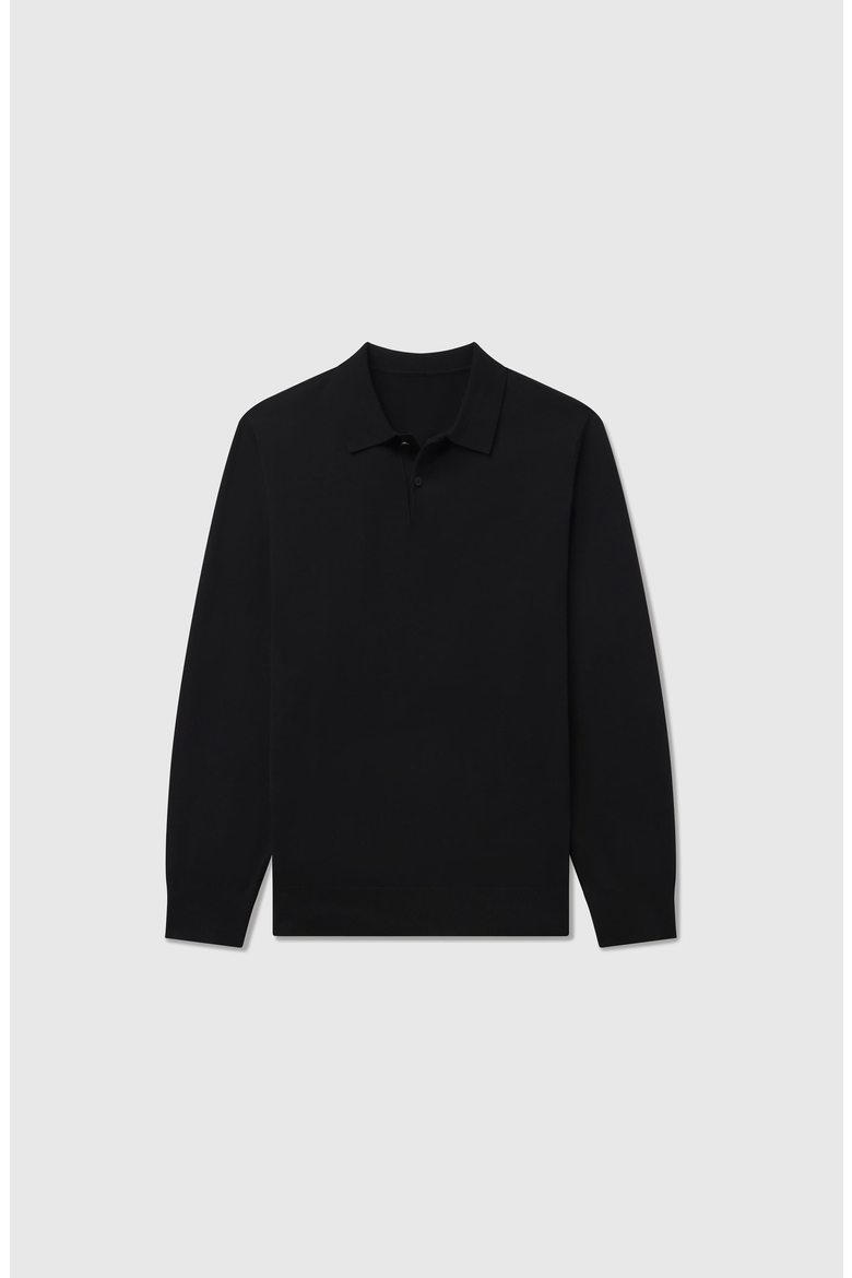 Legacy Polo Sweater, Alternate, color, Black
