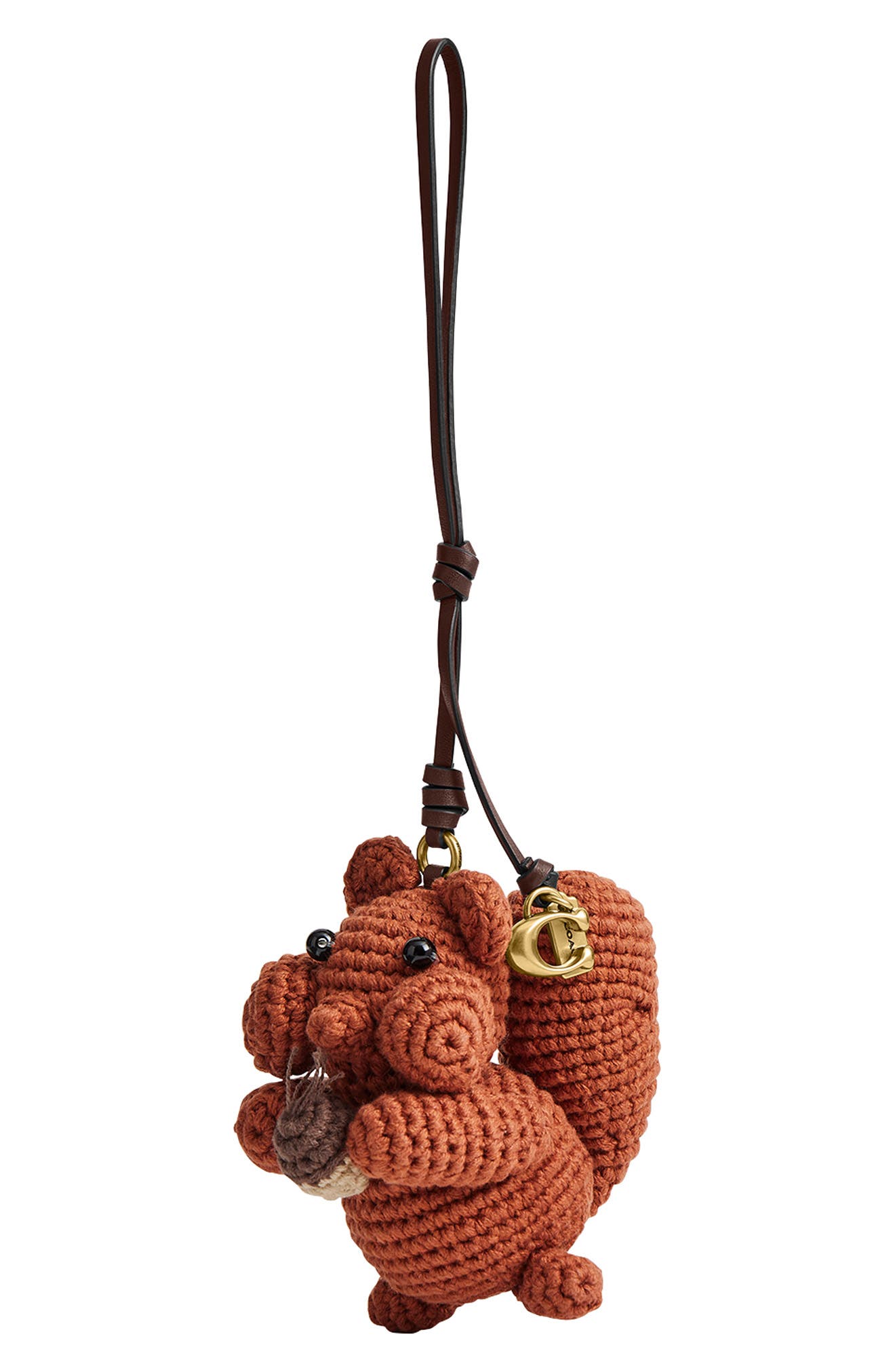 Crochet Squirrel Bag Charm, Main, color, B4/ MULTI