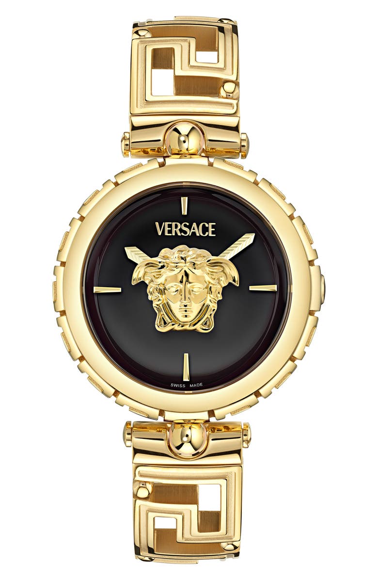 Versace Medusa Jewel Bracelet Watch, 34mm, Main, color, Ip Yellow Gold