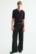 H&M Slim-fit Fine-knit Henley Shirt