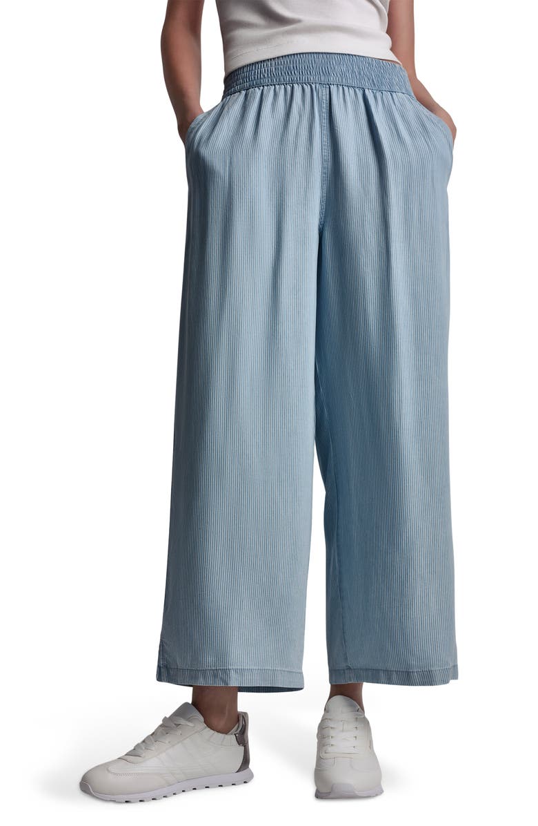 DKNY Jeans High Rise Tencel<sup>®</sup> Lyocell Wide Leg Pants, Main, color, 