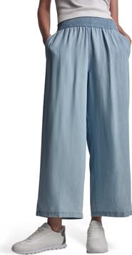 DKNY Jeans High Rise Tencel® Lyocell Wide Leg Pants