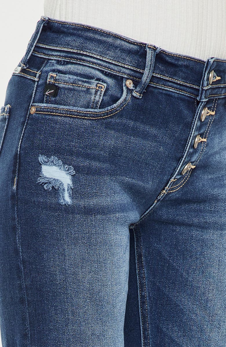 KanCan Eternity Mid Rise Slim Straight Leg Jeans, Alternate, color, Medium Wash