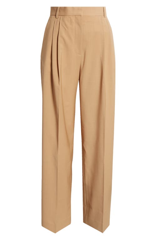 Shop Rohe Róhe Wide Leg Pants In Fawn
