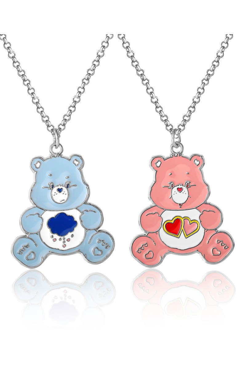 Care Bears BFF Necklace for 2 with Grumpy Bear and Love-a-Lot Bear, Main, color, Multi
