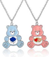 Care Bears BFF Necklace for 2 with Grumpy Bear and Love-a-Lot Bear