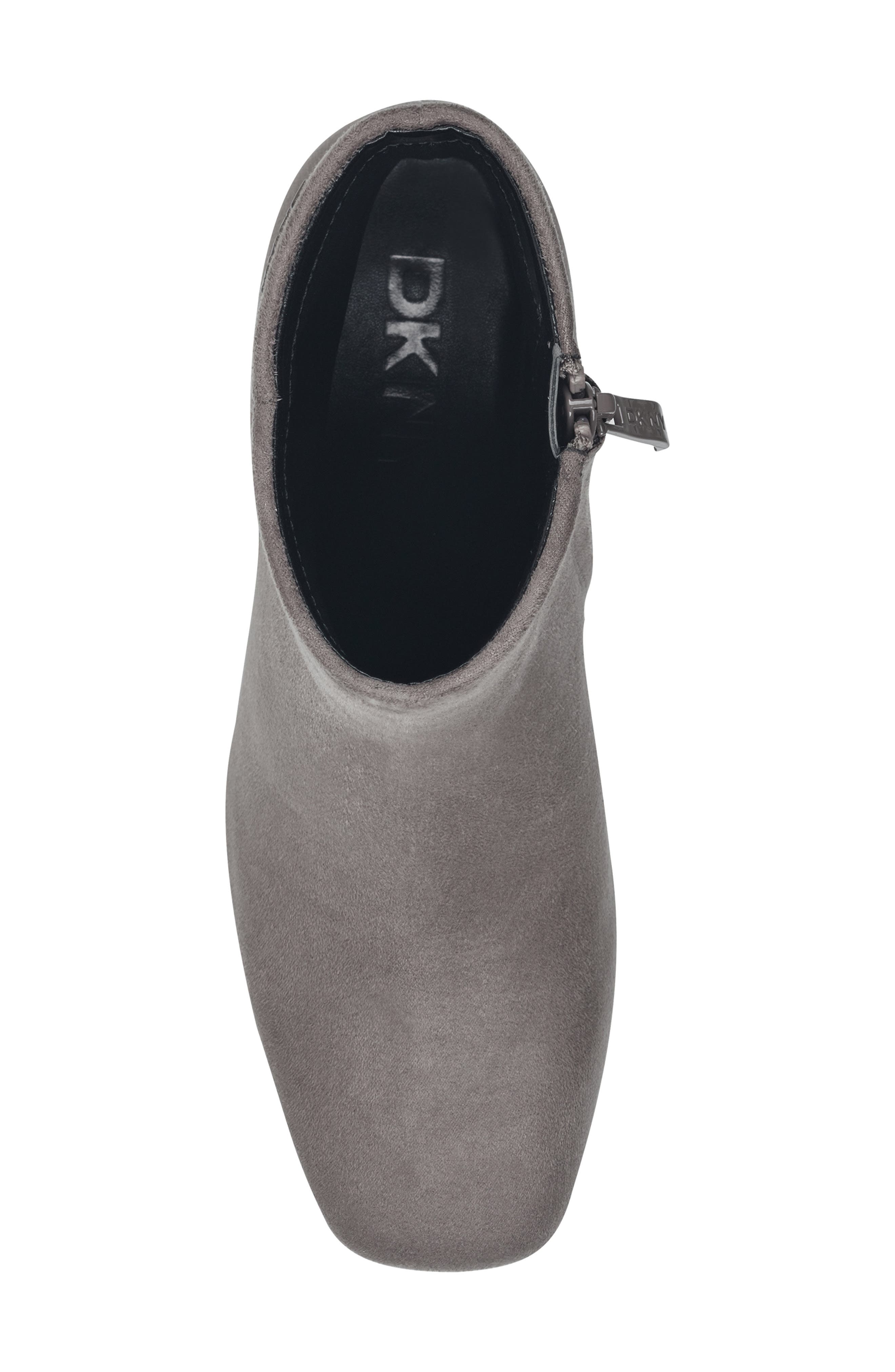 DKNY Caleena Block Heel Bootie, Alternate, color, Ash