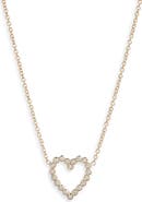 Zoë Chicco 14K Gold Diamond Heart Pendant Necklace