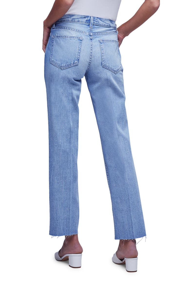 Milana Stovepipe Raw Jeans, Alternate, color, CLEMENTE