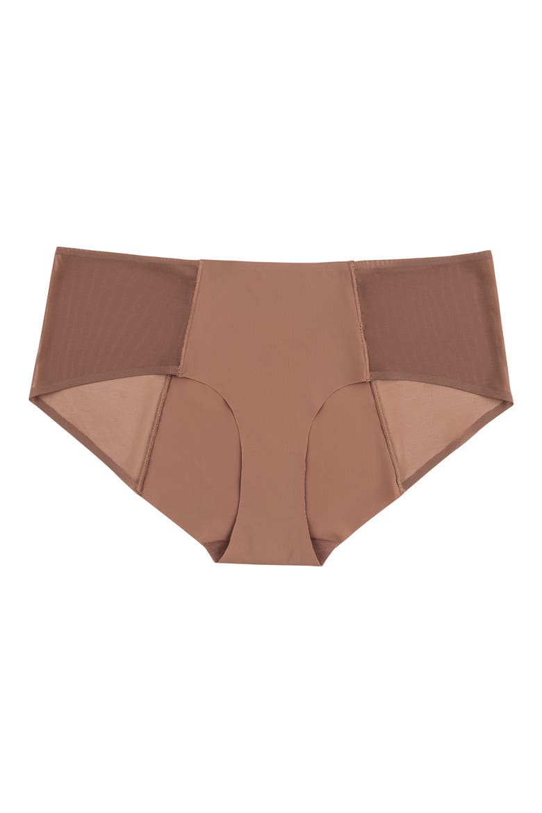 Soft Seamless Briefs with Mesh, Alternate, color, TOFFEE