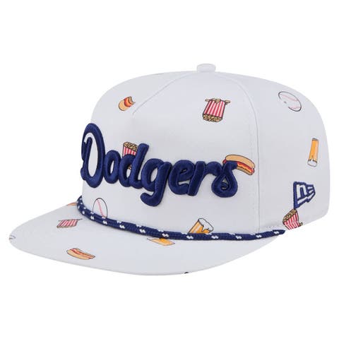 Men's New Era White Los Angeles Dodgers Team Cheer Rope 19TWENTY Adjustable Hat