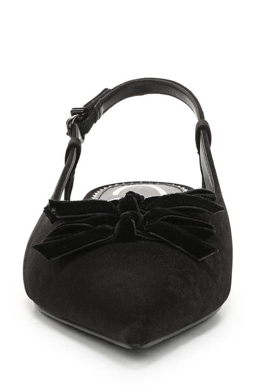 Circus Ny By Sam Edelman Delanie Pointed Toe Slingback Flat In Black