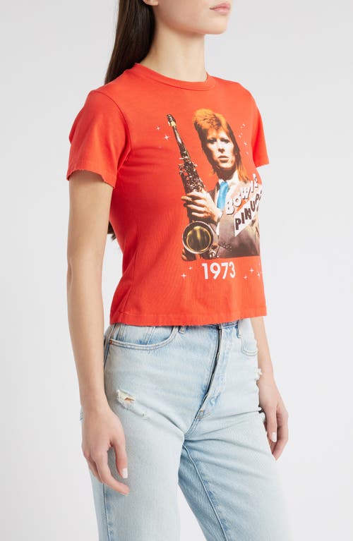 Daydreamer David Bowie 1973 'pin Ups' Graphic T-shirt In Radiant Watermelon