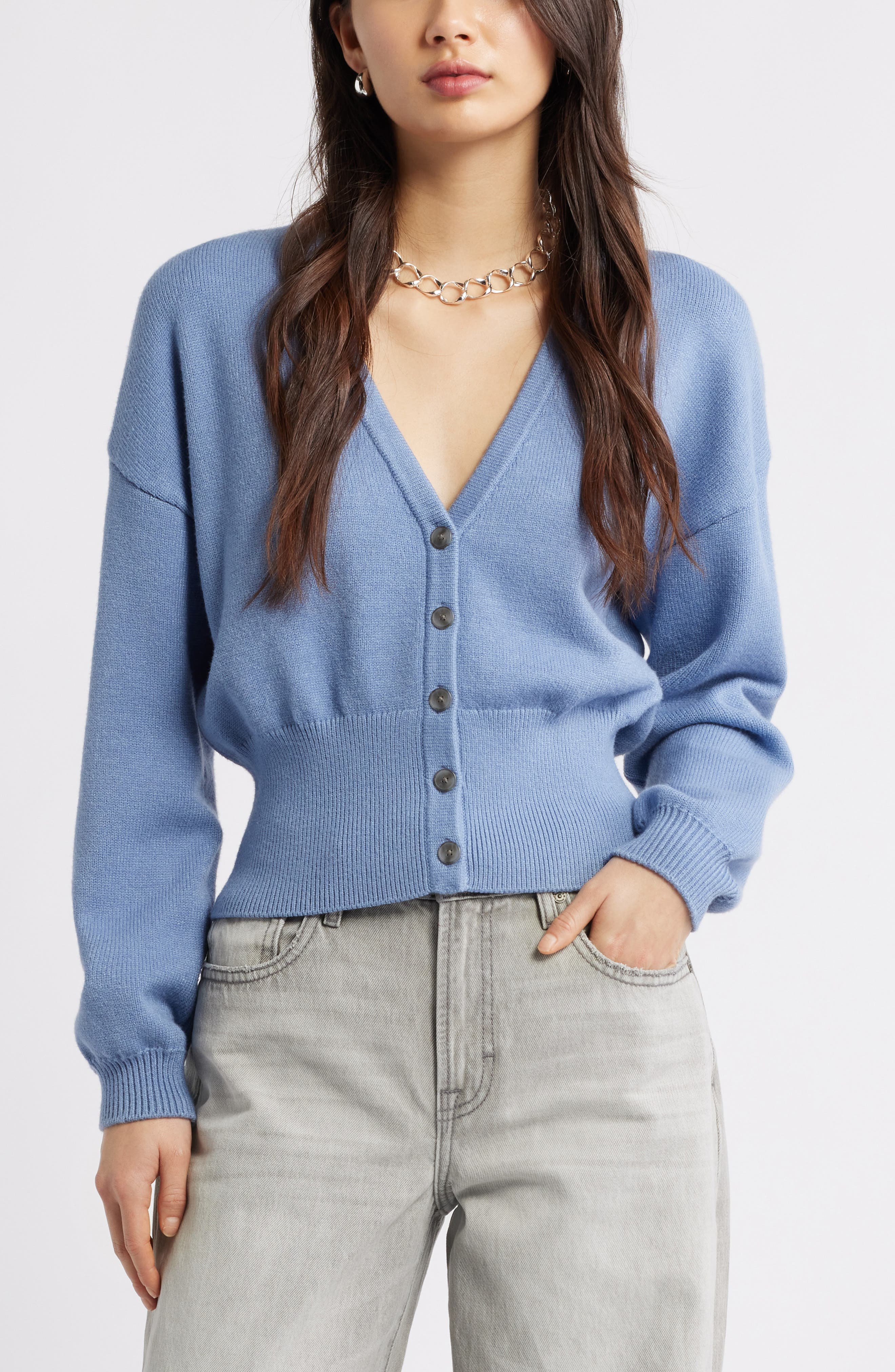 Rib Waist Cardigan - image 3