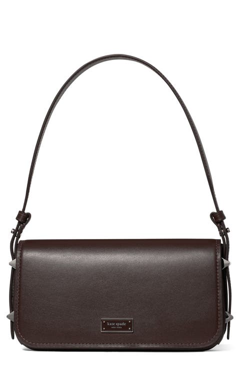 small liv leather east/west shoulder bag
