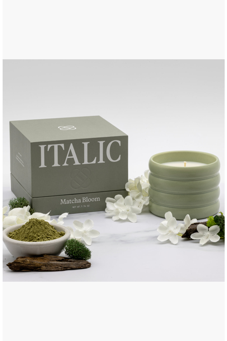 Ceramic Candle & Wick Trimmer Set, Alternate, color, Matcha Bloom