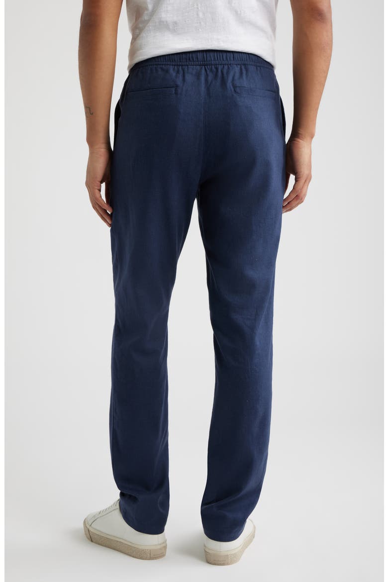 Aerolinen Linen Blend Pants, Alternate, color, NAVY