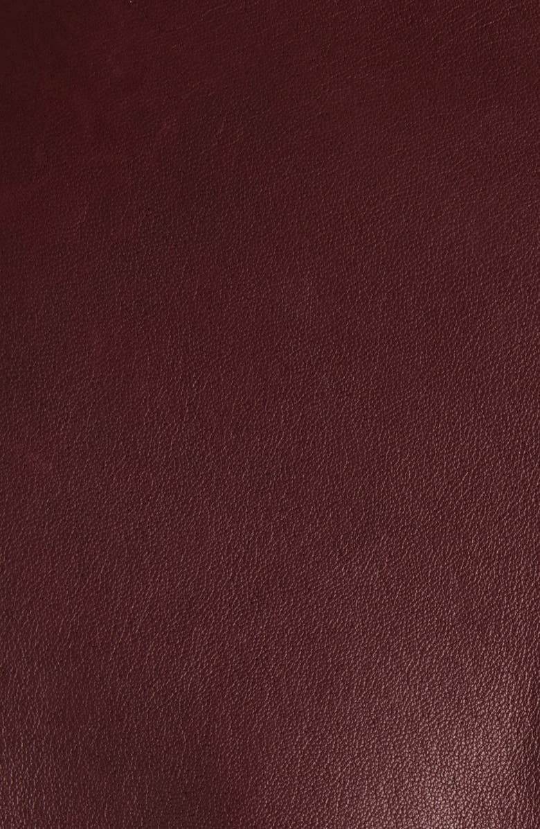 Chloé Classic Plongé Leather Parka, Alternate, color, Dusky Brown