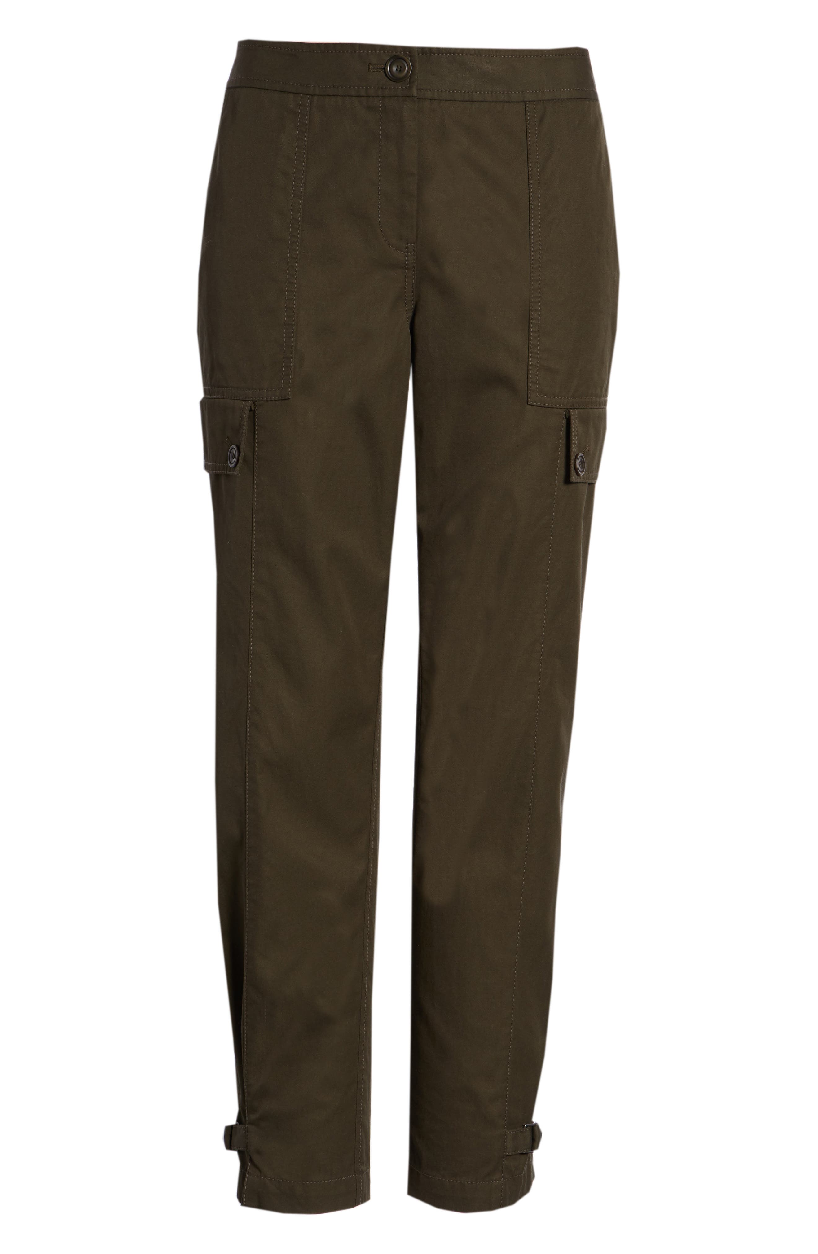 Nordstrom Signature Tab Over Cotton Utility Pants (Women) | Nordstromrack