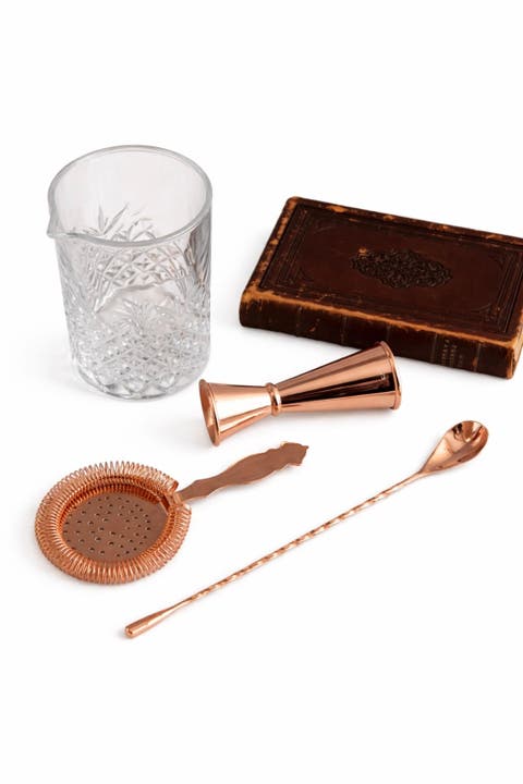 Vintage Inspired Glass Barware Set