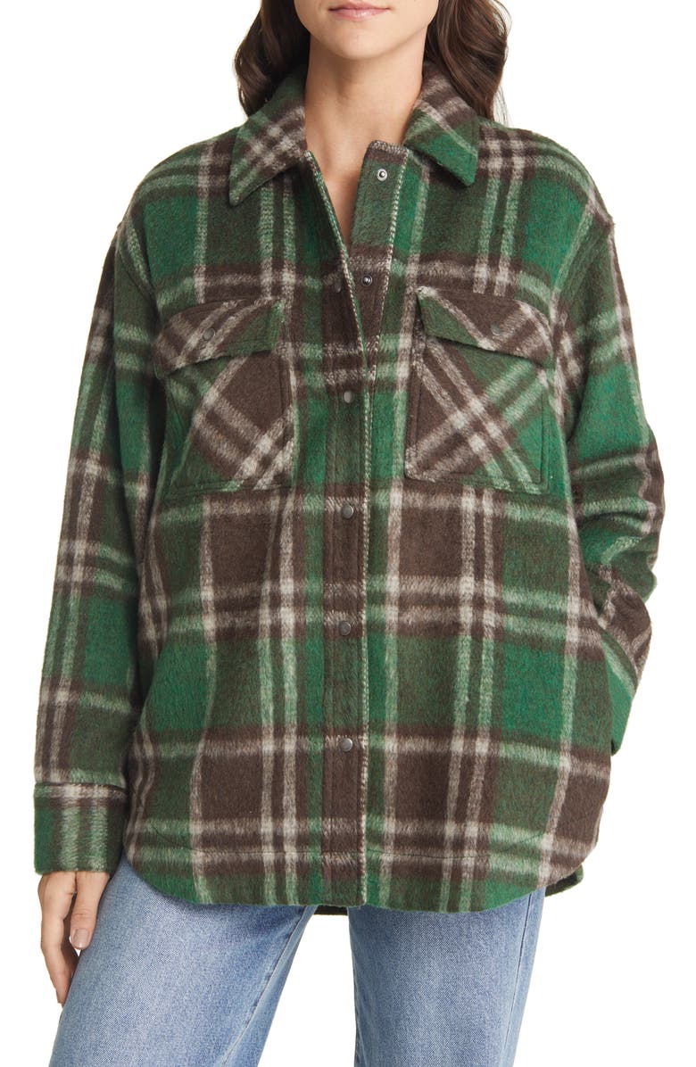 Treasure & Bond Flannel Shirt Jacket, Alternate, color, 