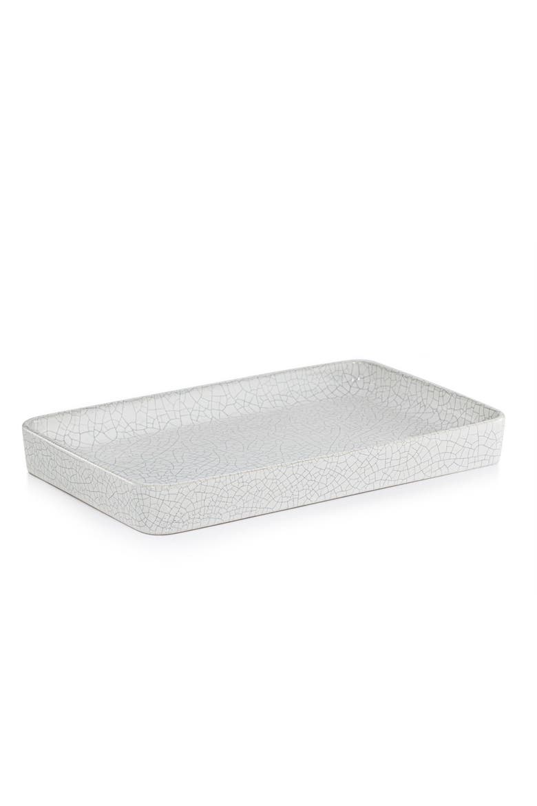 Frattura White Amenity Tray, Main, color, WHITE
