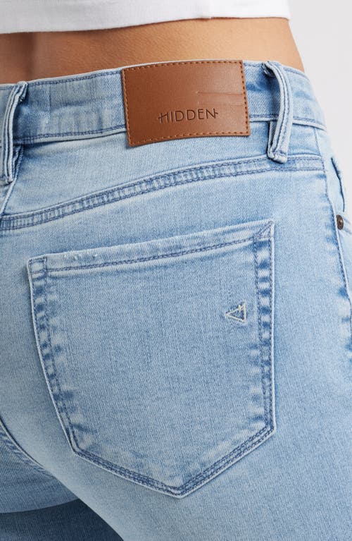 Shop Hidden Jeans Split Raw Hem Skinny Jeans