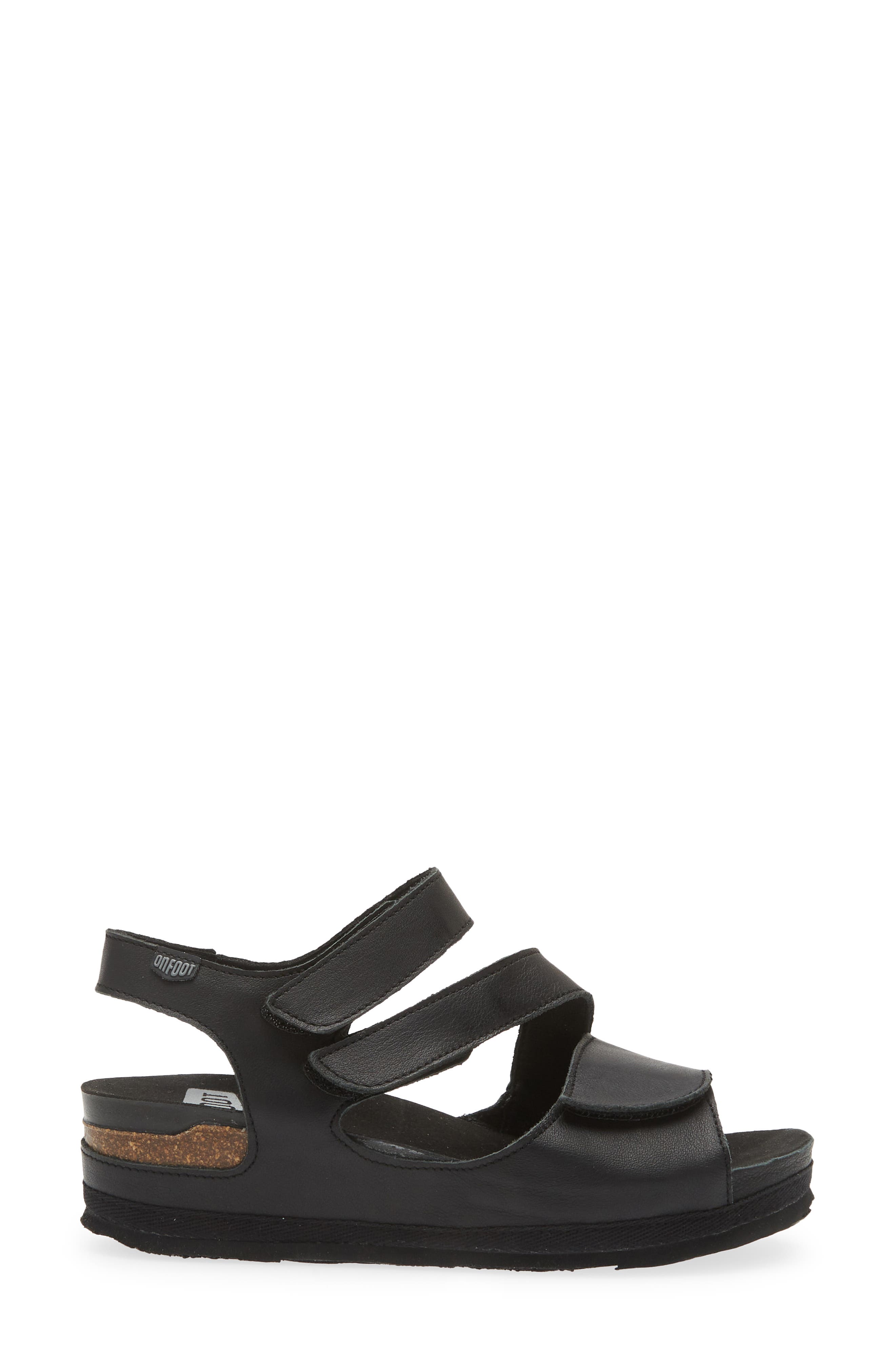 On Foot 206 Austin Platform Sandal, Alternate, color, Black